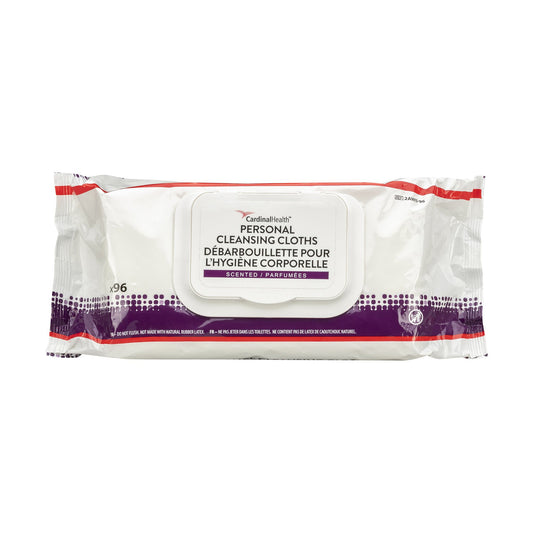 Personal Cleansing Wipe Cardinal Health™ Soft Pack Unscented 96 Count - 2AWU-96