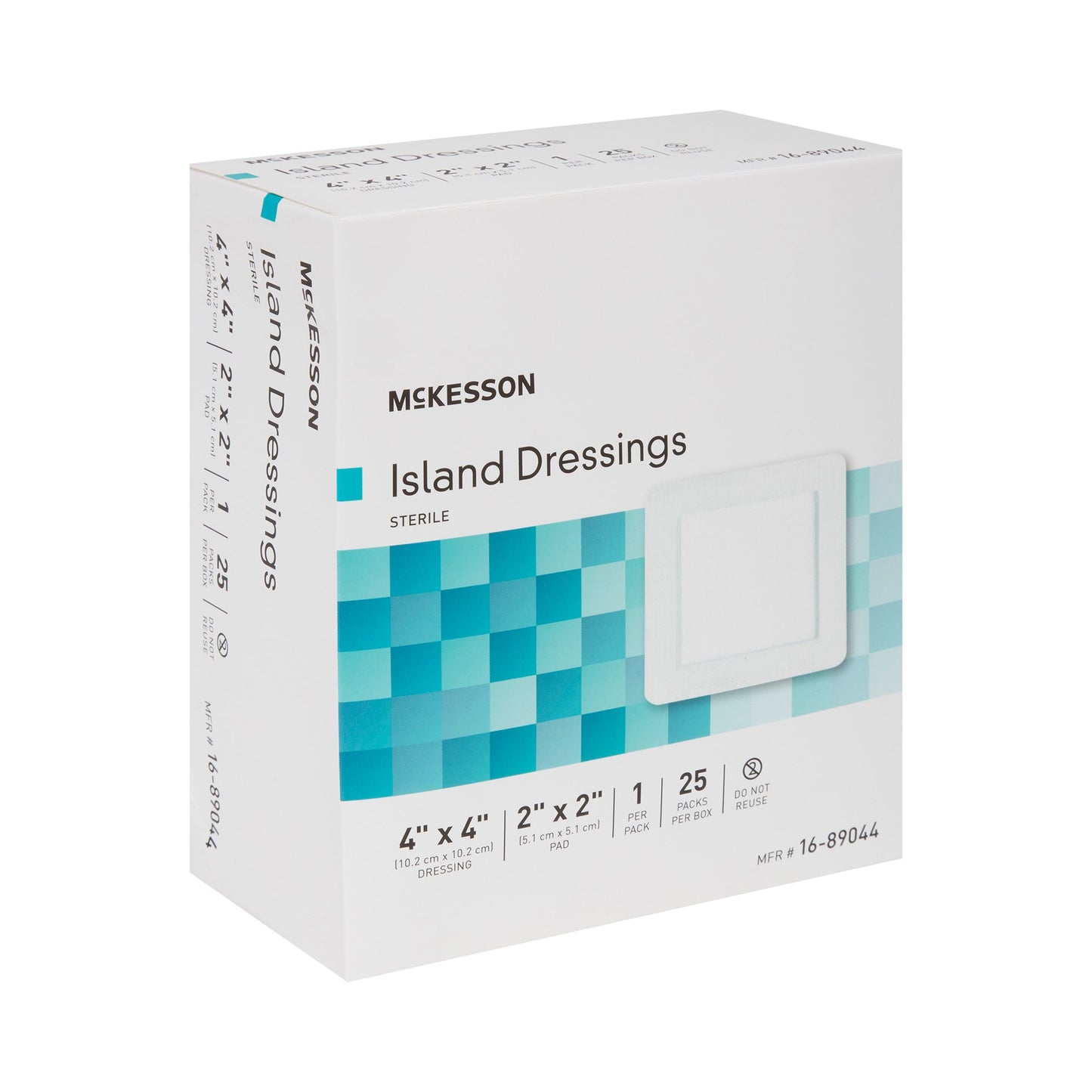 McKesson Adhesive Dressing, 4 x 4 Inch 16-89044