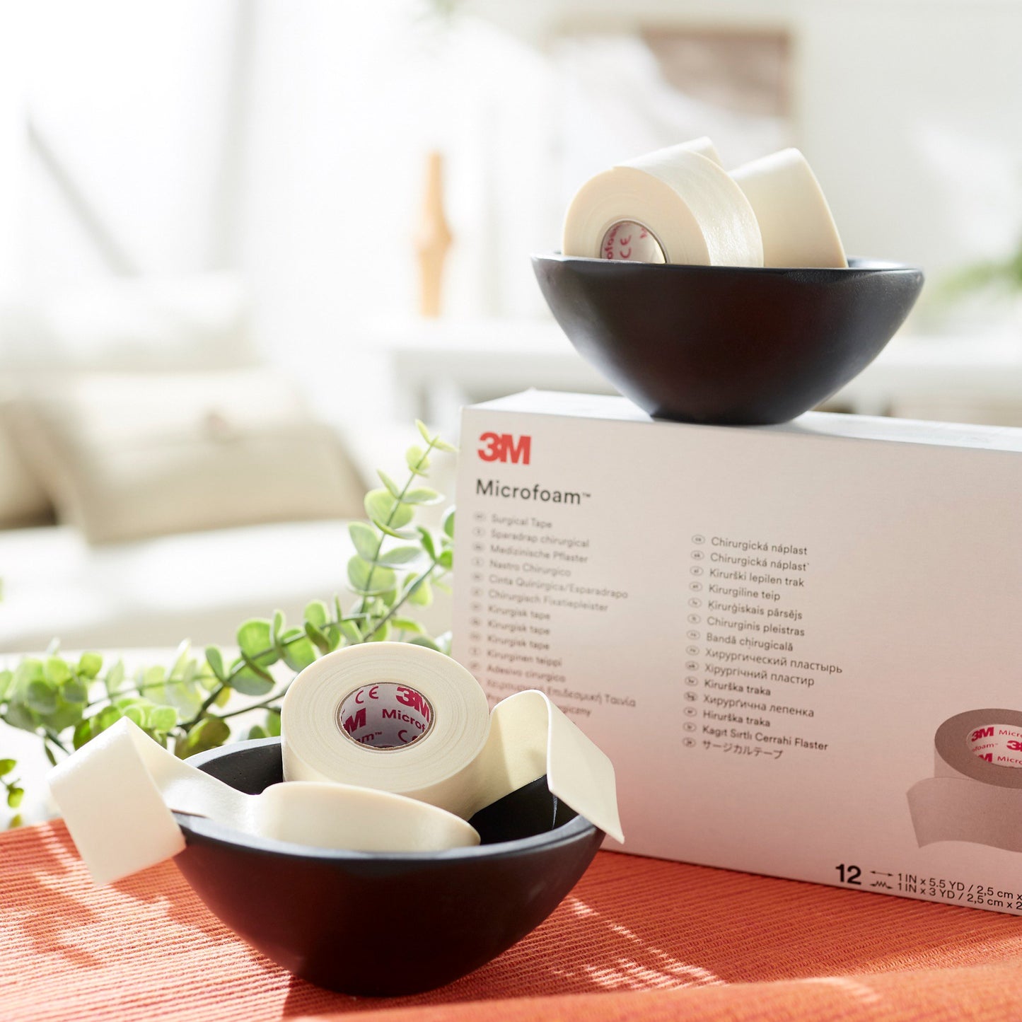 3M™ Microfoam™ Foam / Acrylic Adhesive Medical Tape, 1 Inch x 5-1/2 Yard, White 1528-1