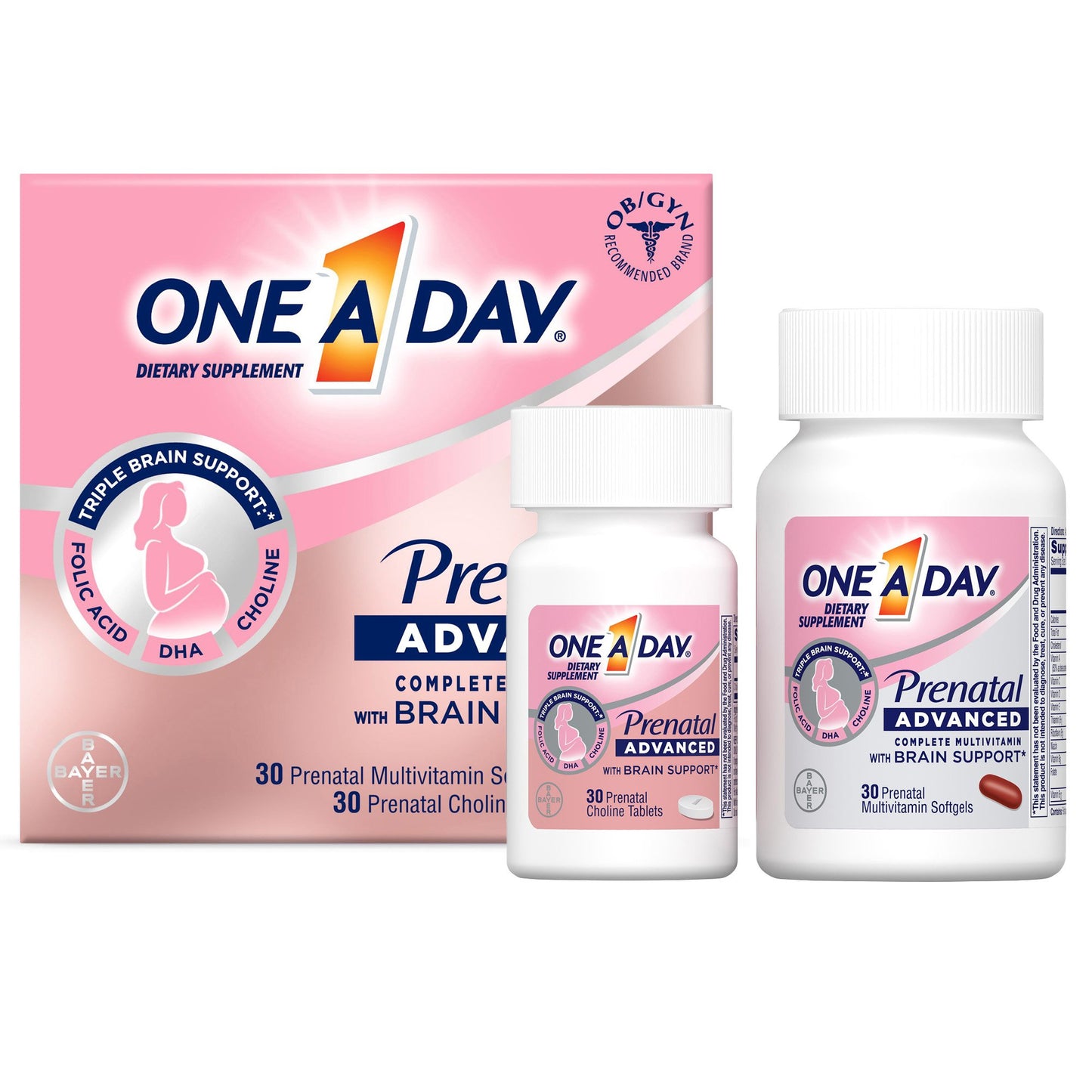 One A Day Prenatal Advanced Softgels and Tablets 1650058657