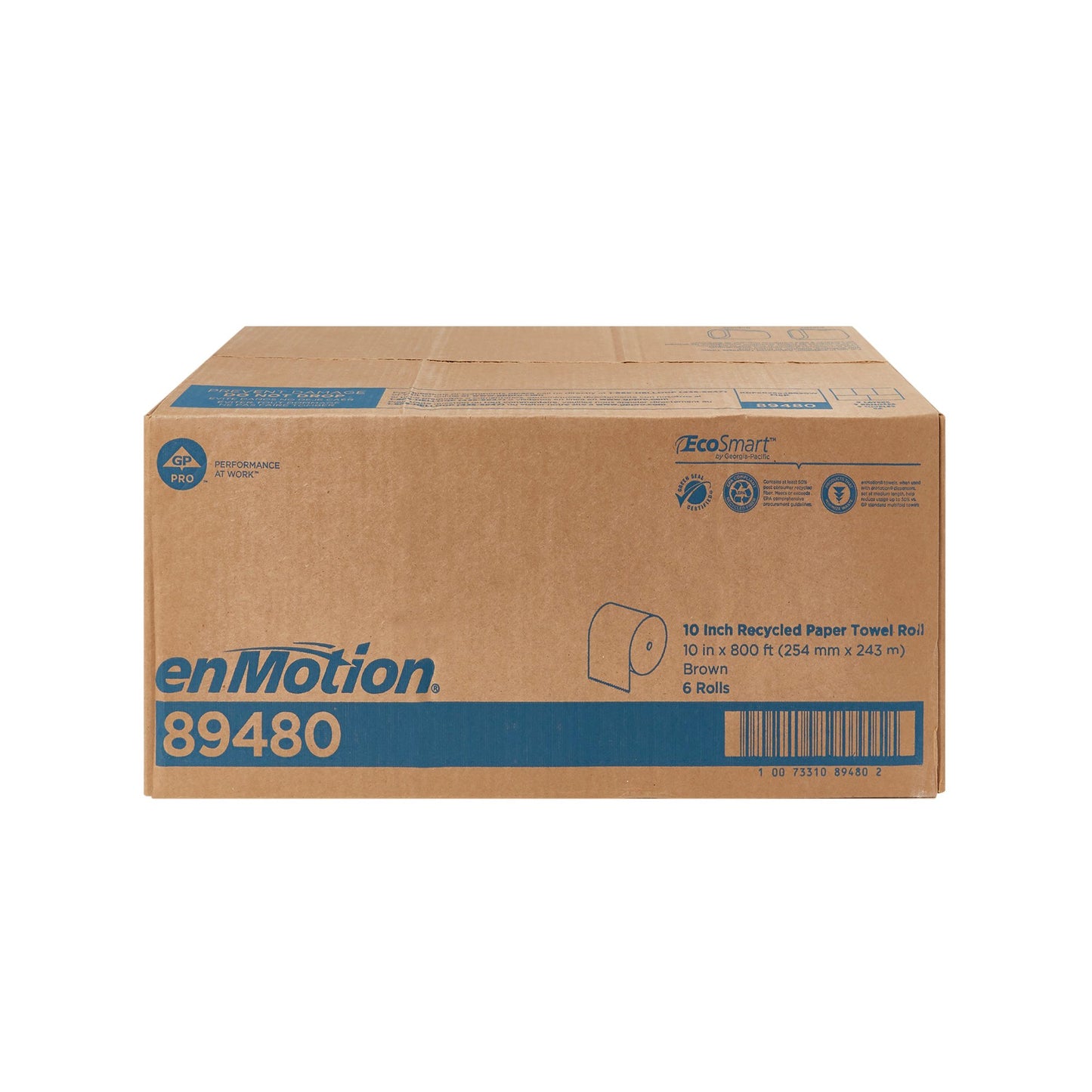 enMotion® Touchless Brown Paper Towel, 10 Inch x 800 Foot, 6 Rolls per Case 89480
