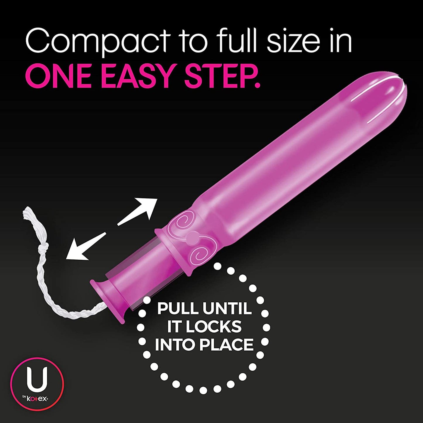 U By Kotex® Click® Compact Tampons, Regular 53445