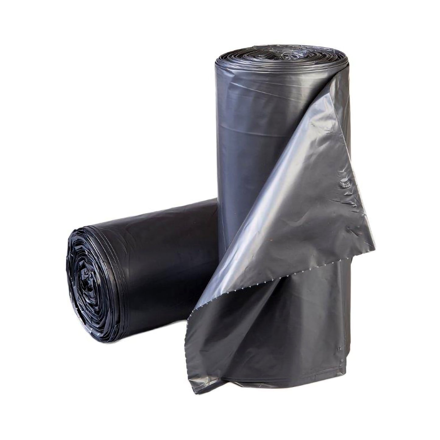 Trash Bag McKesson 45 gal. Gray LLDPE 1.1 mil 38 X 58 Inch Star Seal Bottom Coreless Roll - BR3858XHVG
