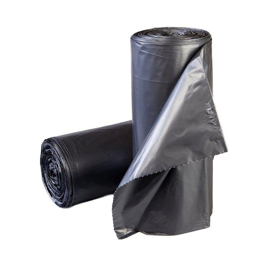 Trash Bag McKesson 45 gal. Gray LLDPE 1.1 mil 38 X 58 Inch Star Seal Bottom Coreless Roll - BR3858XHVG