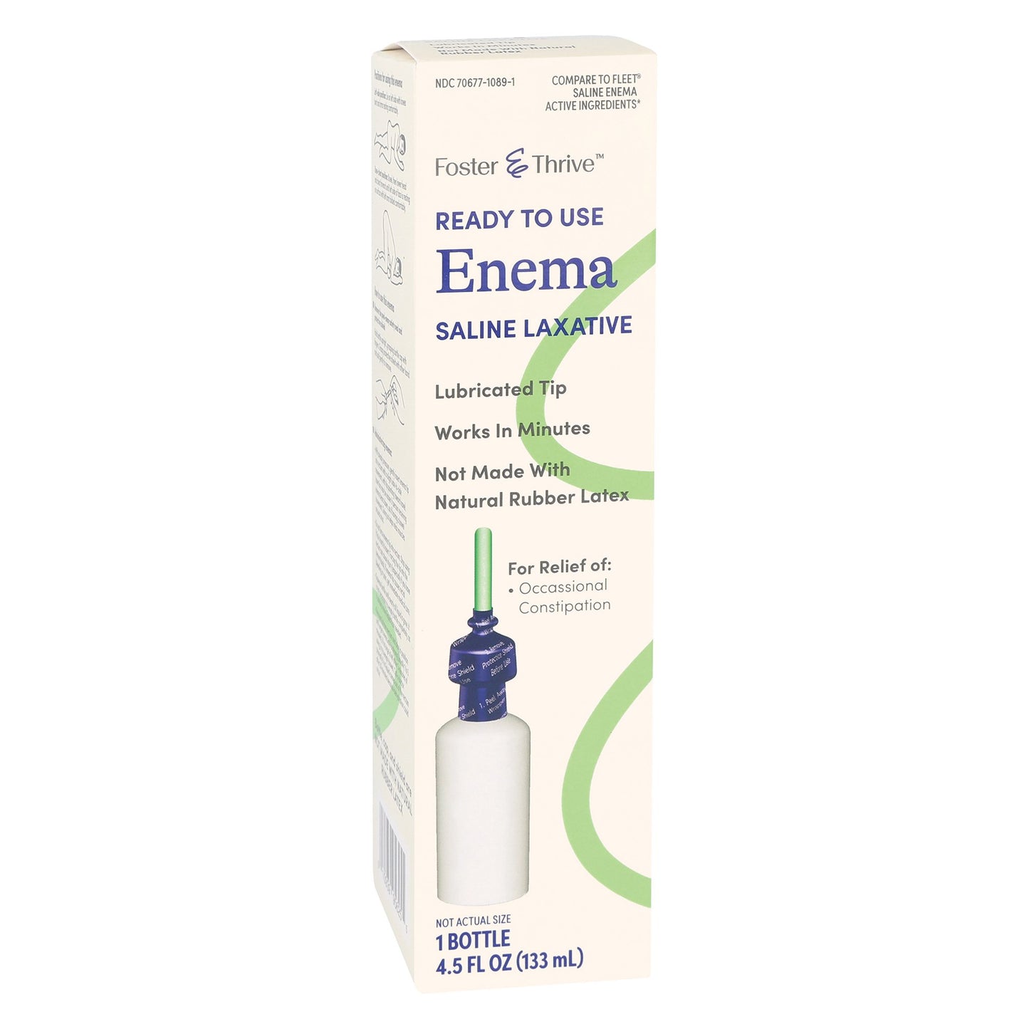 Foster & Thrive™ Ready to Use Enema Saline Laxative, 4.5 ounces 70677108901