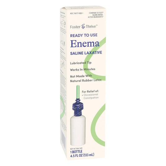 Foster & Thrive™ Ready to Use Enema Saline Laxative, 4.5 ounces 70677108901