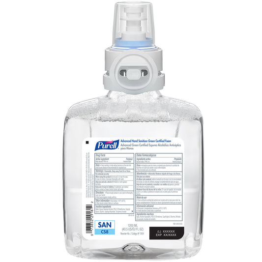 Purell® Advanced Green Certified Hand Sanitizer, 1200 mL Dispenser Refill Bottle 7851-02