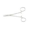 Hemostatic Forceps McKesson Kelly 5-1/2 Inch Length Floor / Office Grade Pakistani Stainless Steel NonSterile Locking Finger Ring Handle Curved Serrat
