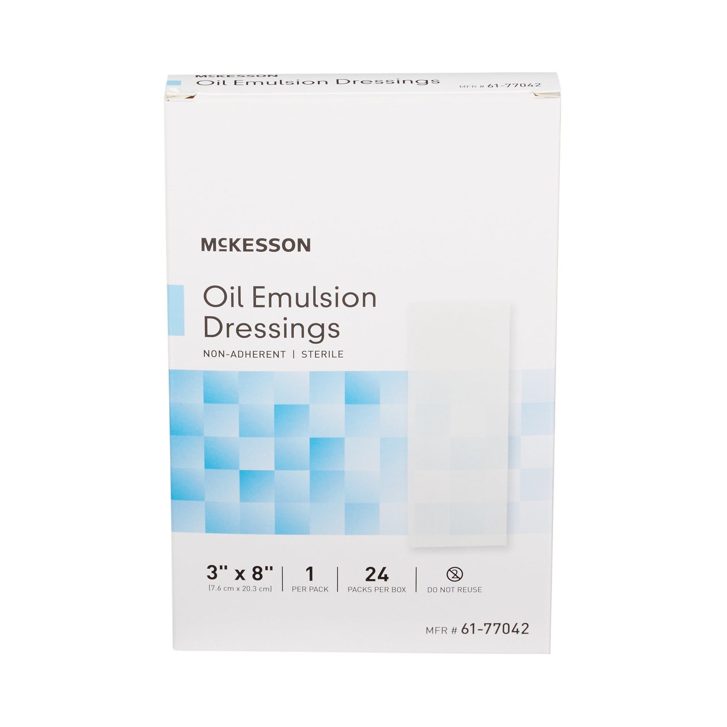 McKesson Oil Emulsion Impregnated Dressing, 3 x 8 Inch 61-77042