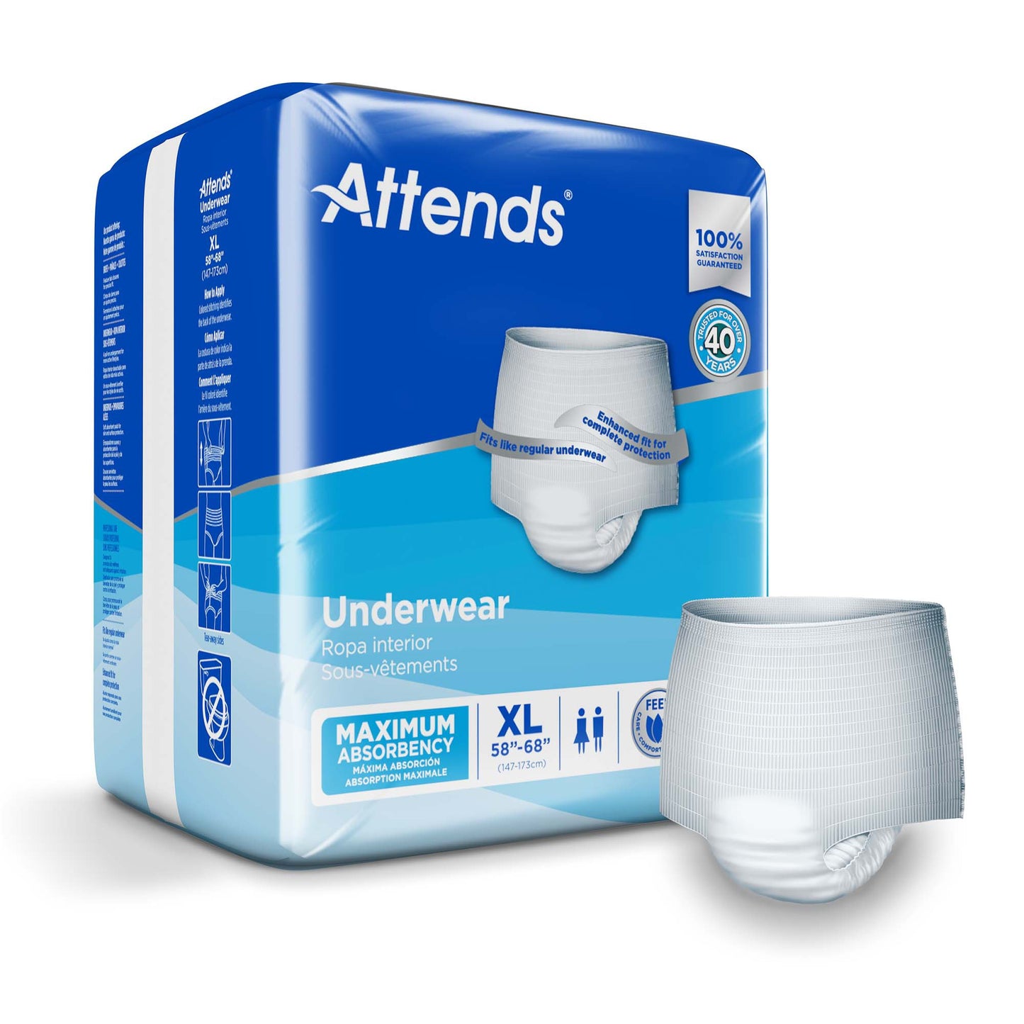 Attends® Extra Absorbency Underwear, X-Large AP0740