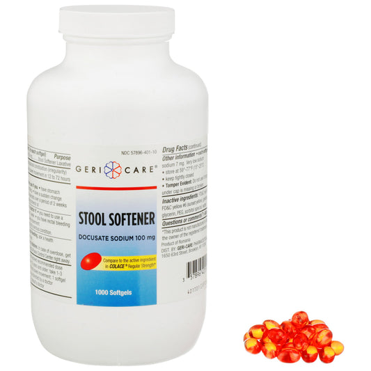 Geri-Care® Docusate Sodium Stool Softener 401-10-GCP