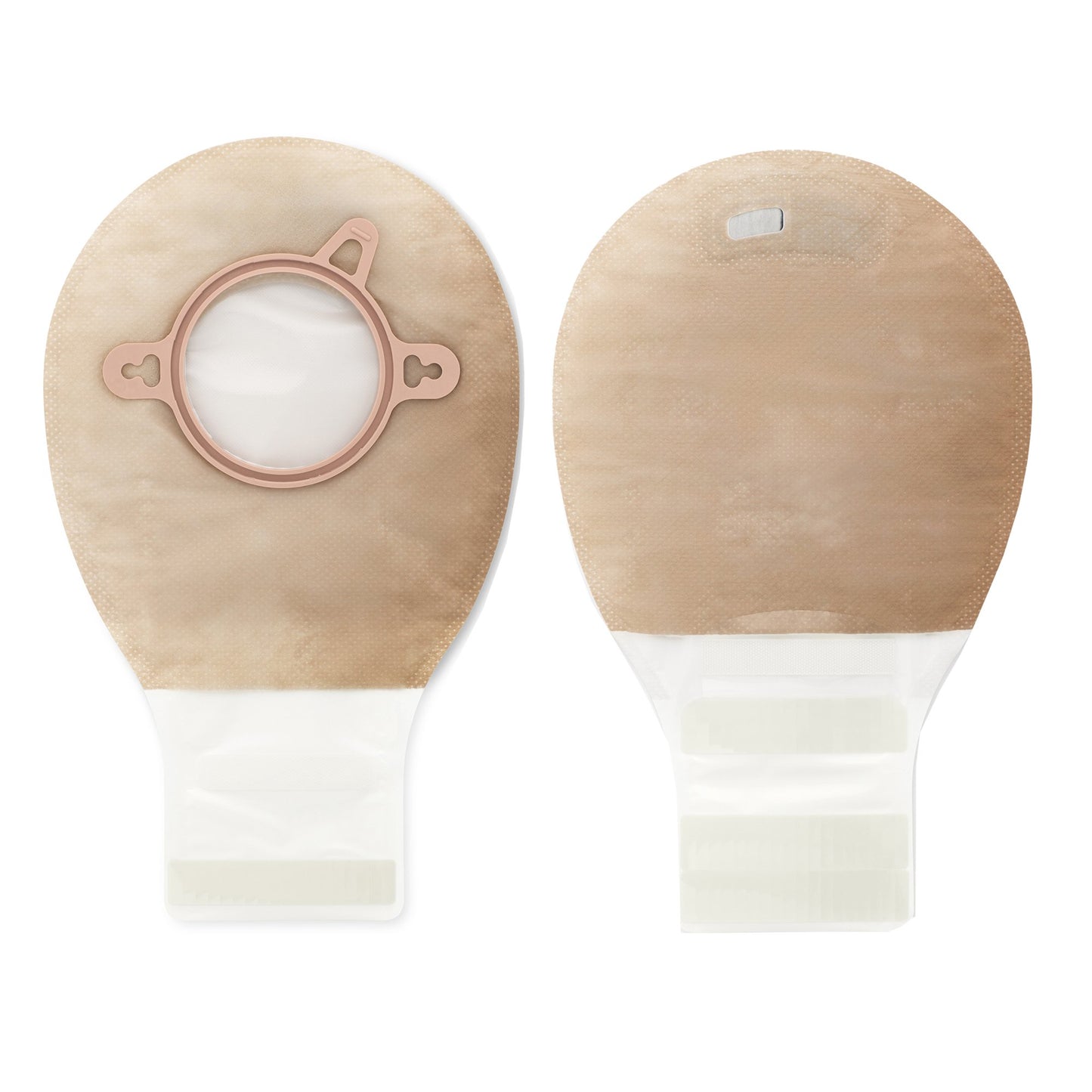 New Image™ 18283 Two-Piece Beige Ostomy Pouch, Pre-cut to Fit 57 mm, Red Match 18283