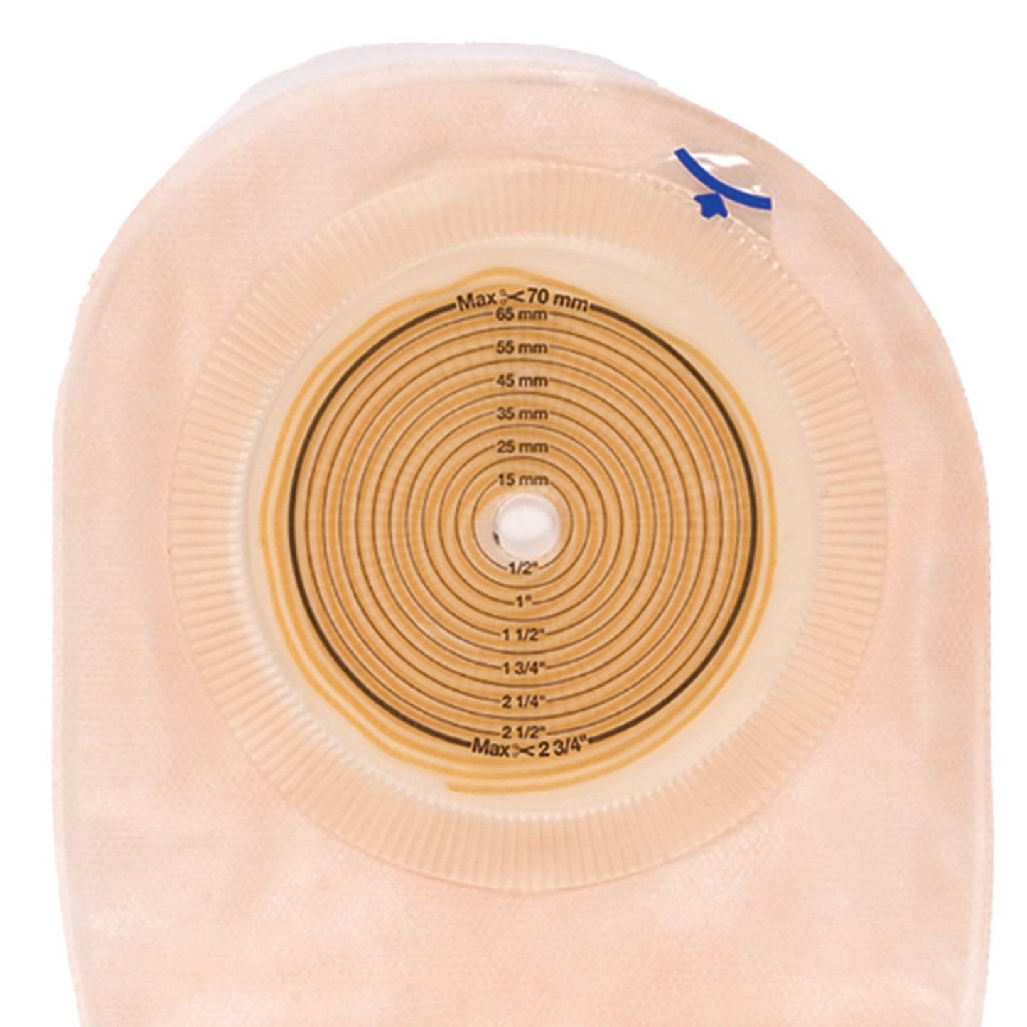 Assura® Flat 1-Piece Transparent Colostomy Pouch, 10 – 76mm Stoma 15869