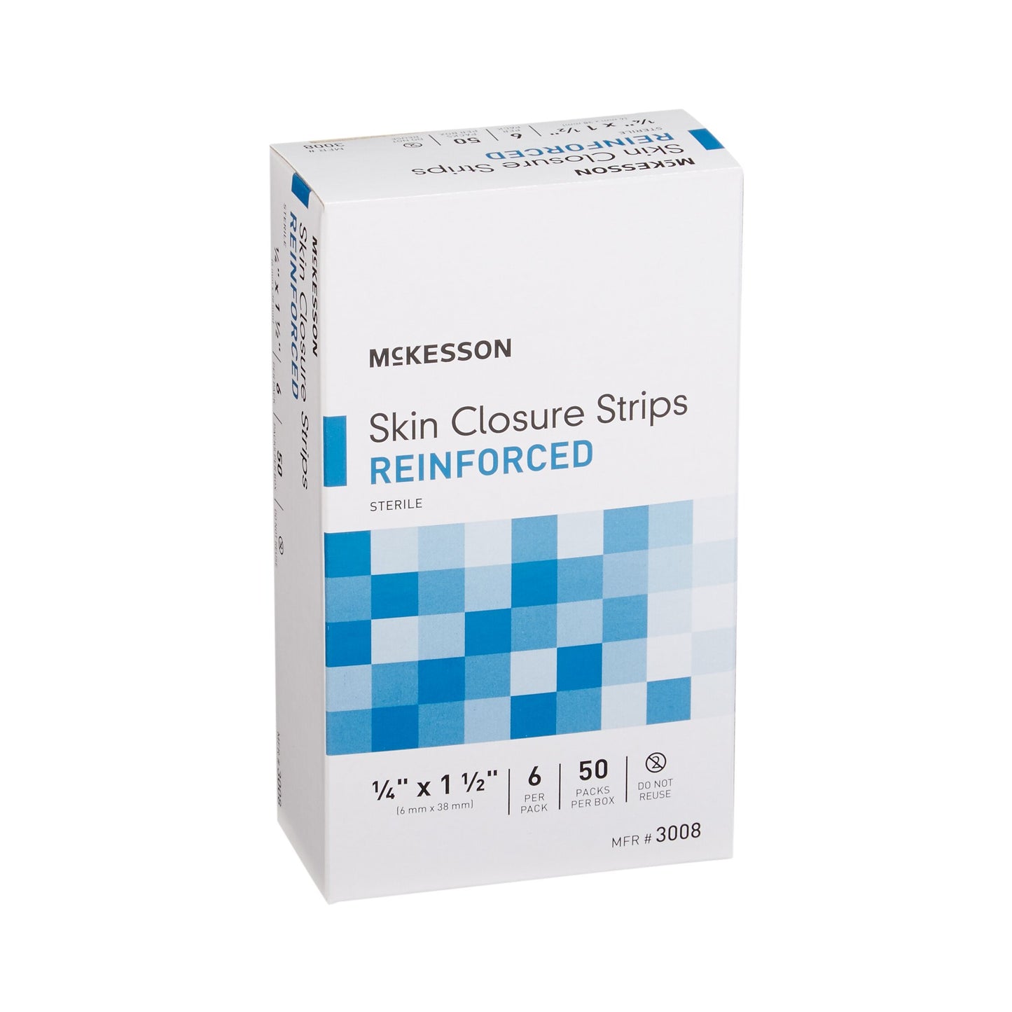 McKesson Skin Closure Reinforced Strip, ¼ X 1½ Inch 3008