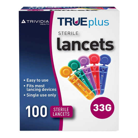 Lancet for Lancing Device TRUEplus™ 33 Gauge Non-Safety Twist Off Cap Finger - 56151014701