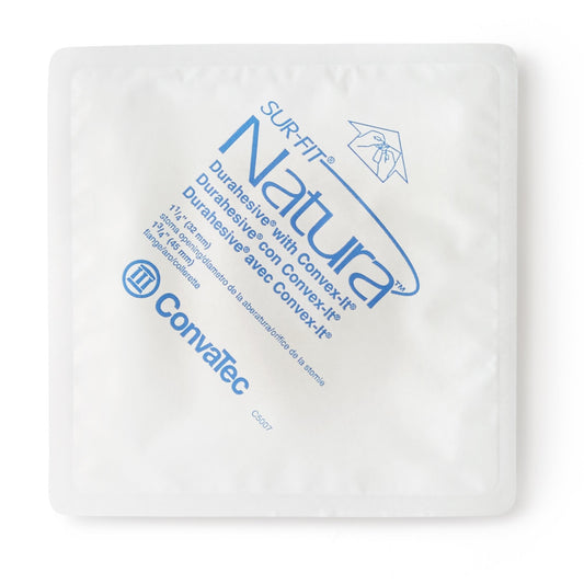 Ostomy Barrier Sur-Fit Natura® Precut, Extended Wear Durahesive® Adhesive 45 mm Flange Sur-Fit Natura® System Hydrocolloid 1-1/4 Inch Opening 4-1/2 X