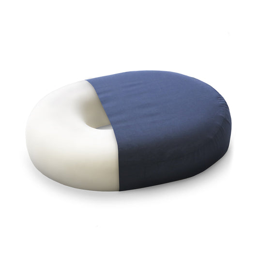 Mabis Healthcare Molded Foam Doughnut Seat Cushion, 16 Inch, Dark Blue 513-8016-2400