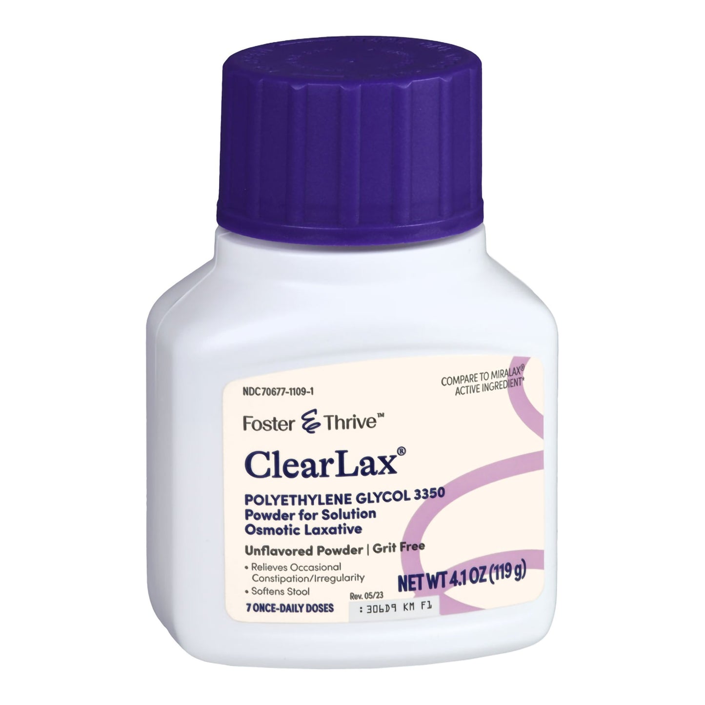 Foster & Thrive™ ClearLax Polyethylene Glycol 3350 Powder for Solution, 4.1-oz 70677110901