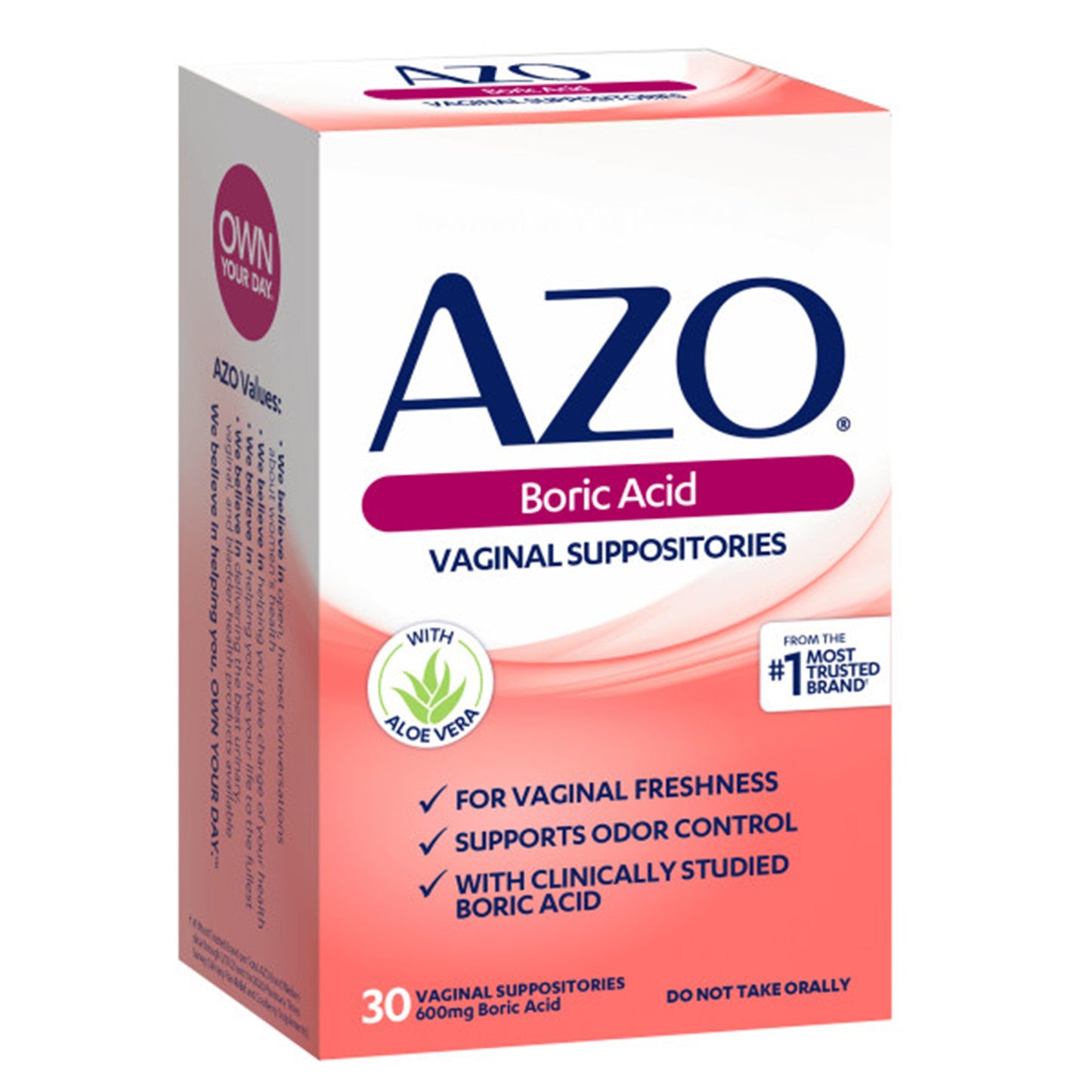 Dietary Supplement Boric Acid 600 mcg Strength Suppository 30 per Box 787651760308