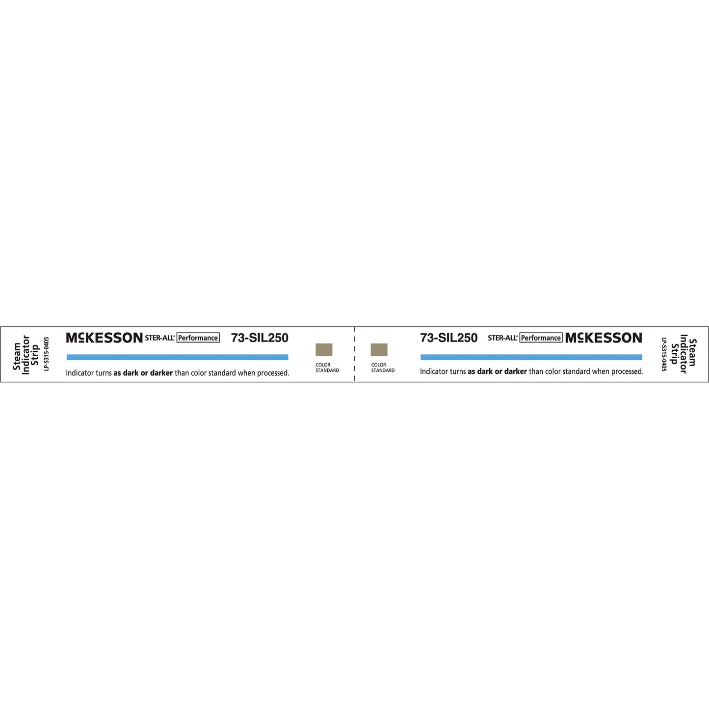 McKesson Sterilization Chemical Indicator Strip Steam 8 Inch Length - 73-SIL250