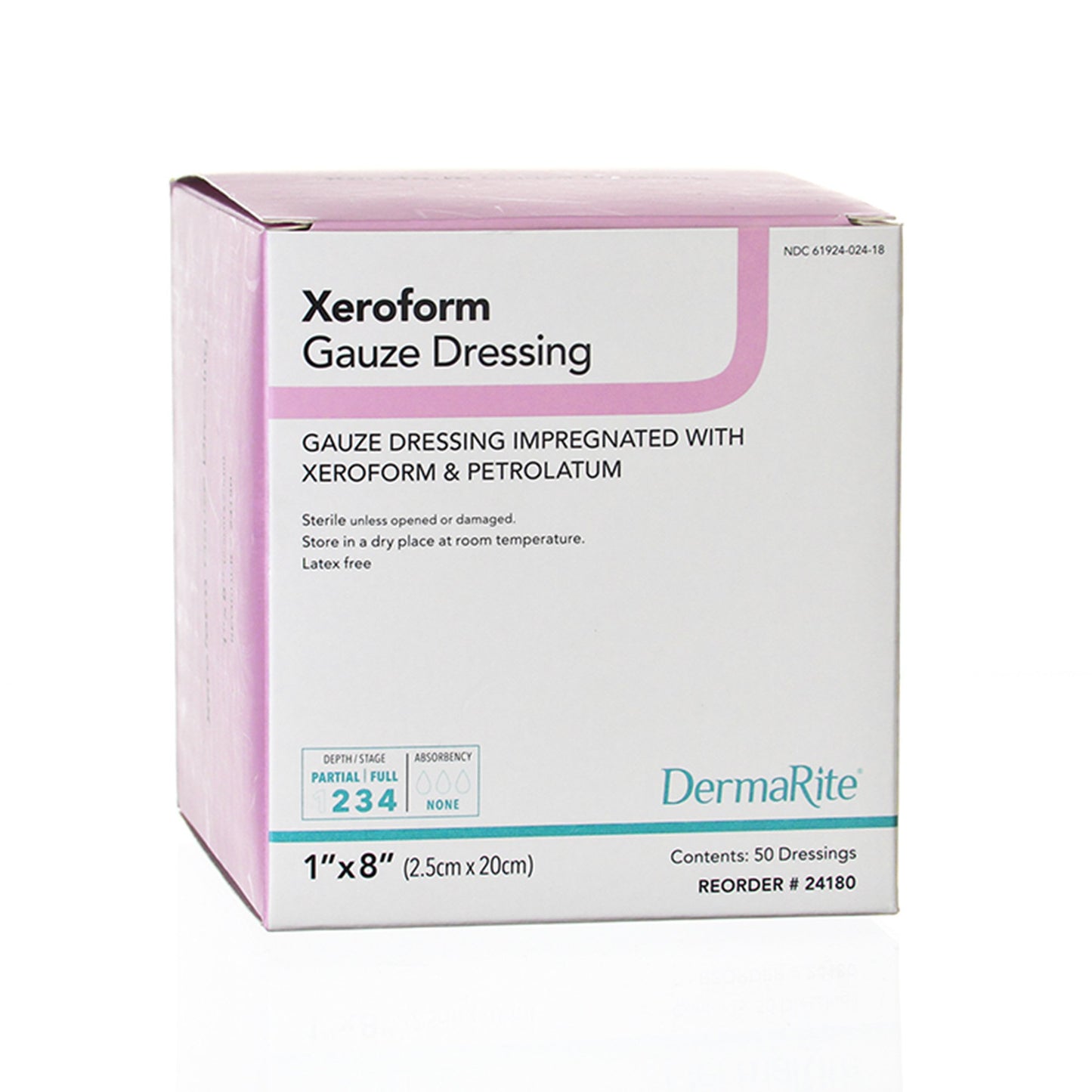 Xeroform Petrolatum Impregnated Dressing Xeroform™ Strip 1 X 8 Inch Sterile - 24180