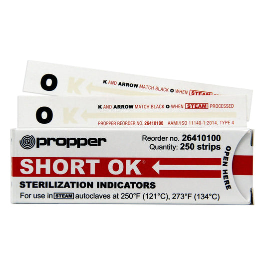 OK® Sterilization Chemical Indicator Strip Steam 4 Inch Length - 26410100