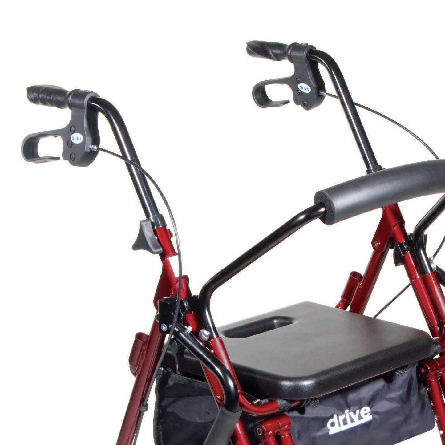 drive™ Duet Four-Wheel Rollator, Burgundy 795BU