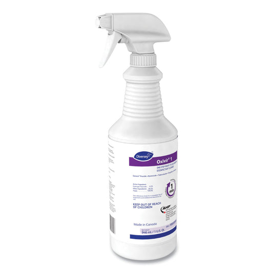 Oxivir® 1 RTU Surface Disinfectant Cleaner, Spray Bottle, 1 qt. DVO100850916