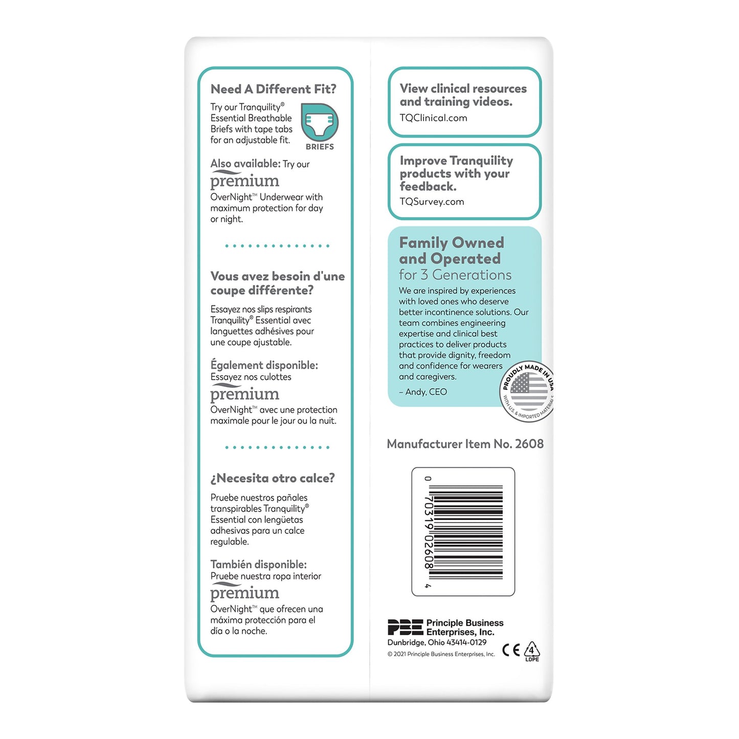 Select® Heavy Protection Absorbent Underwear, Extra Extra Large 2608