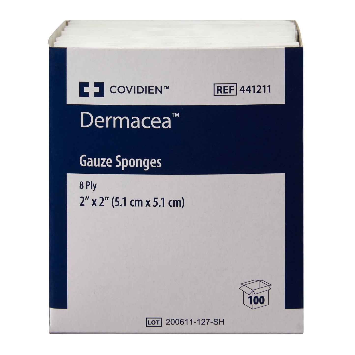 Dermacea™ Sterile Gauze Sponge, 2 x 2 Inch, 8-Ply 441211