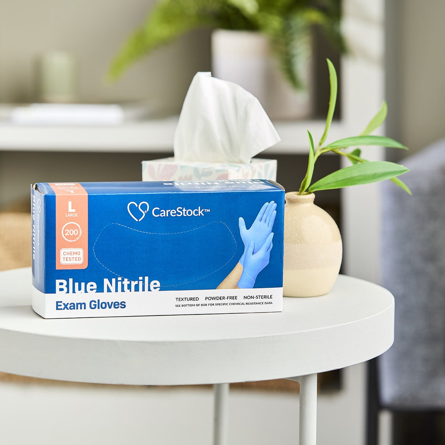 CareStock™ Nitrile Exam Glove, Large, Blue CS2716