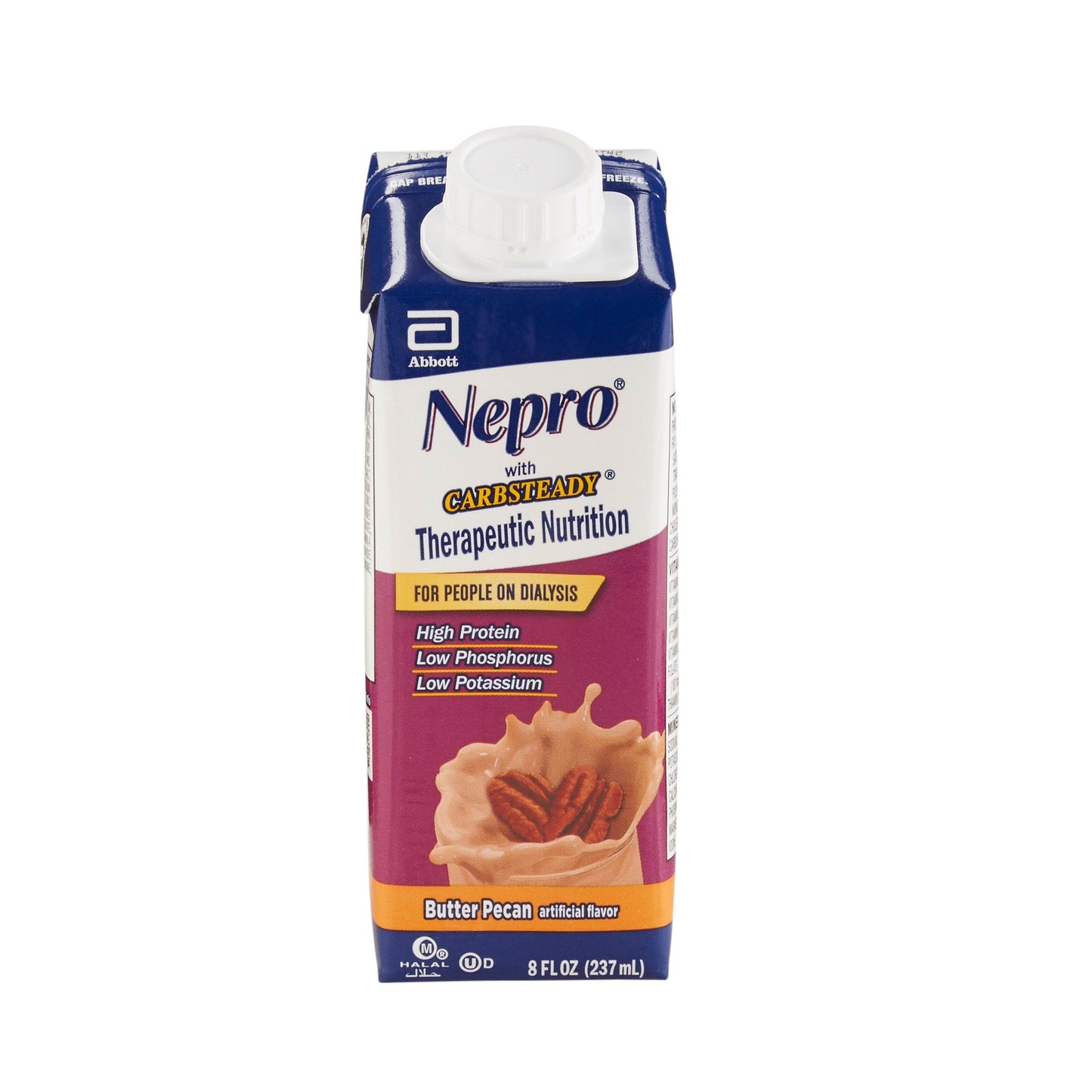 Oral Supplement Nepro® with Carbsteady® Butter Pecan Flavor Liquid 8 oz. Reclosable Carton - 64798