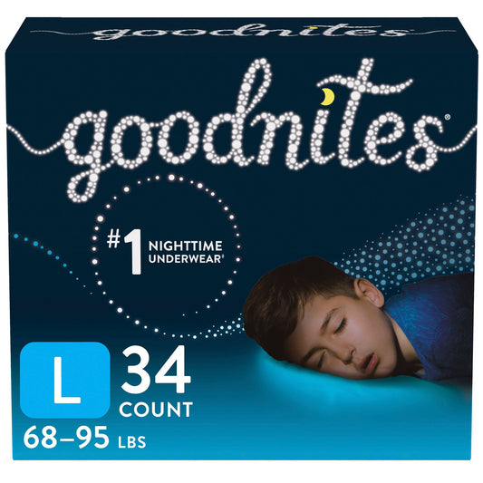 Goodnites® Boys Heavy Absorbency Nighttime Underwear, Large 53359