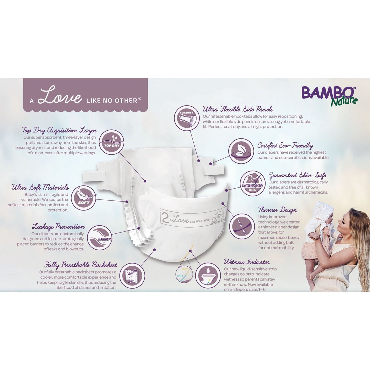 Bambo® Nature Diaper, Size 1 1000016923