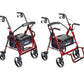 drive™ Duet Four-Wheel Rollator, Burgundy 795BU