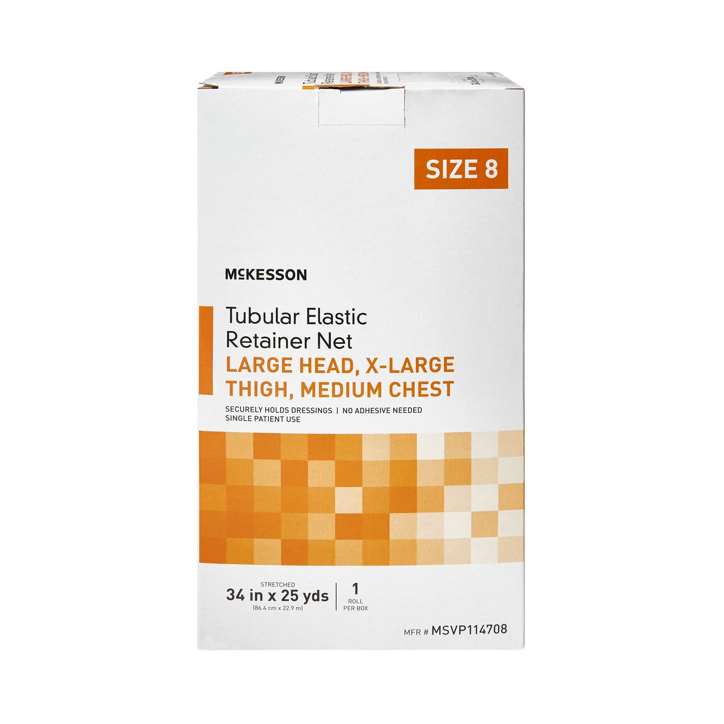 McKesson Tubular Bandage, Size 8, 25 Yard MSVP114708