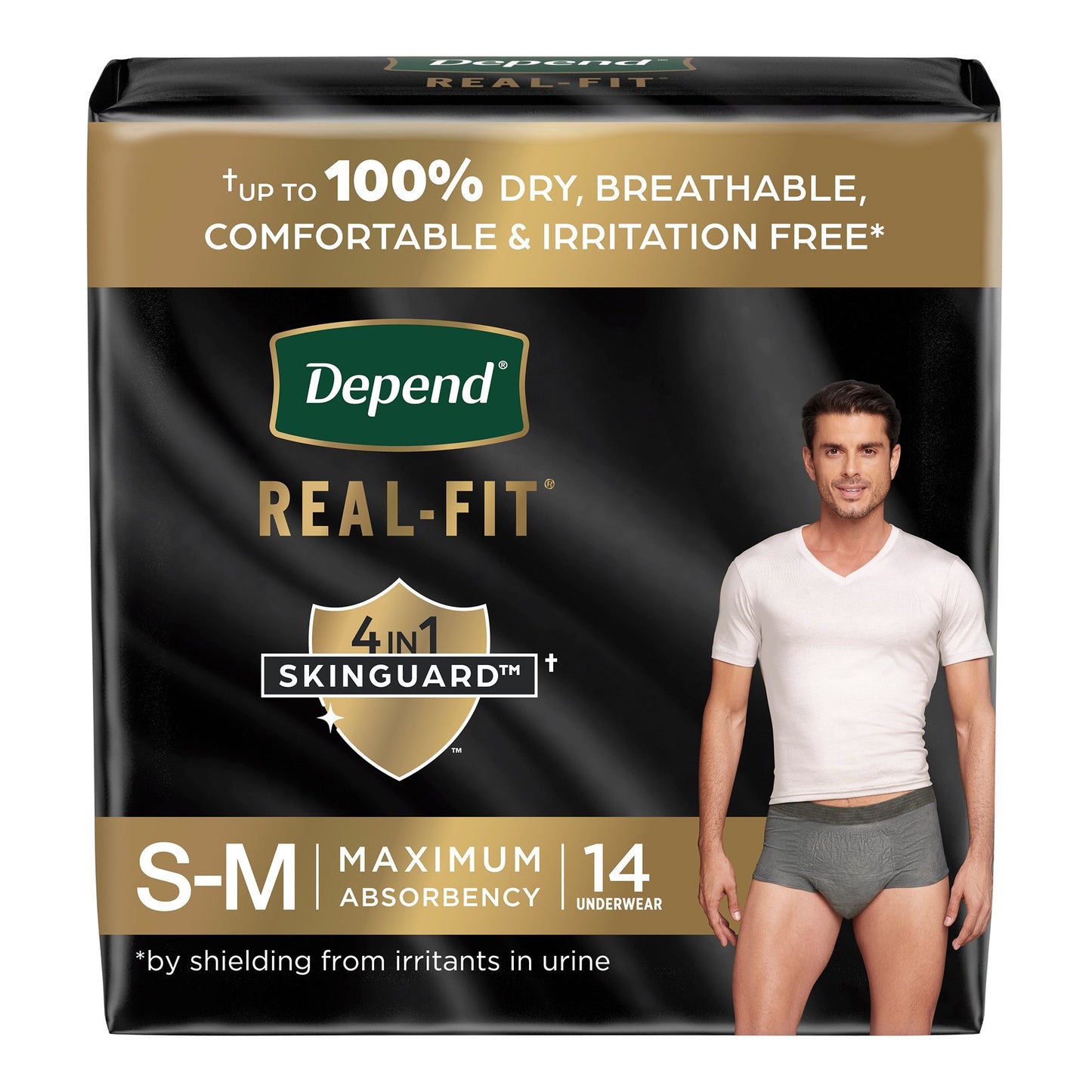 Depend® Real Fit® Underwear for Men, Small/Medium 55426