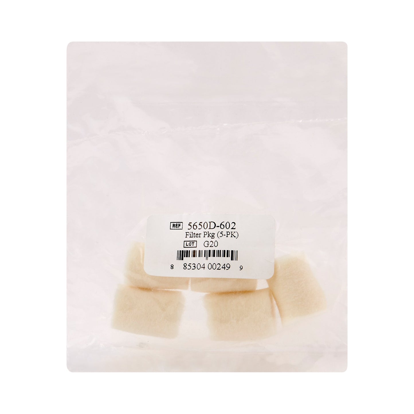 Devilbiss 3650, 4650, and 5650 Nebulizer Compressor Filter 5650D-602