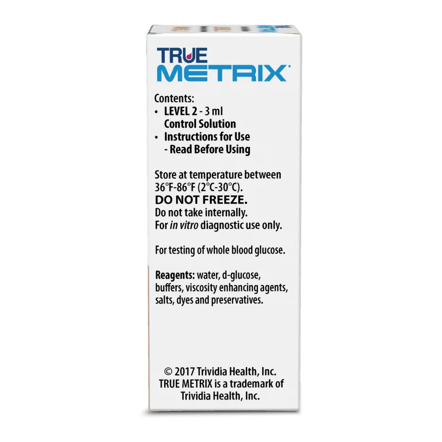 Blood Glucose Control Solution TRUE METRIX® 3 mL Level 2 R5H01-2