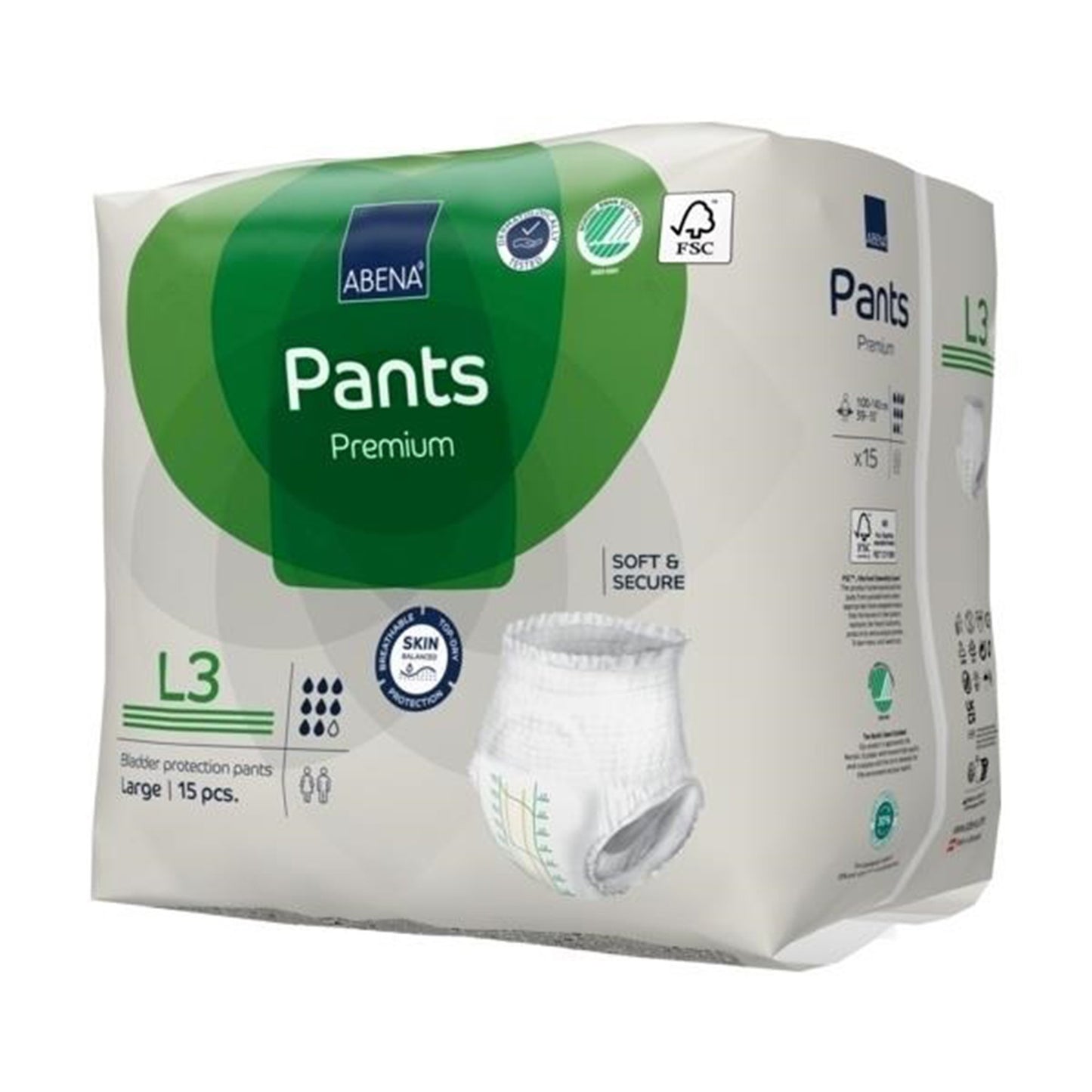 Abena® Premium Pants L3 Incontinence Brief, Large 1000021327
