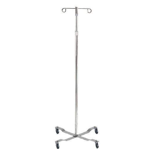 IV Stand Floor Stand 2 Hooks 4 Legs with Casters - MS400E