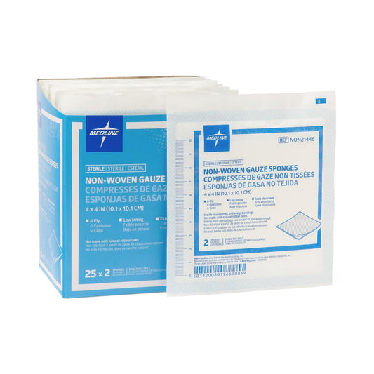 Avant Gauze® Sterile Nonwoven Sponge, 4 x 4 Inch, 6-Ply NON21446