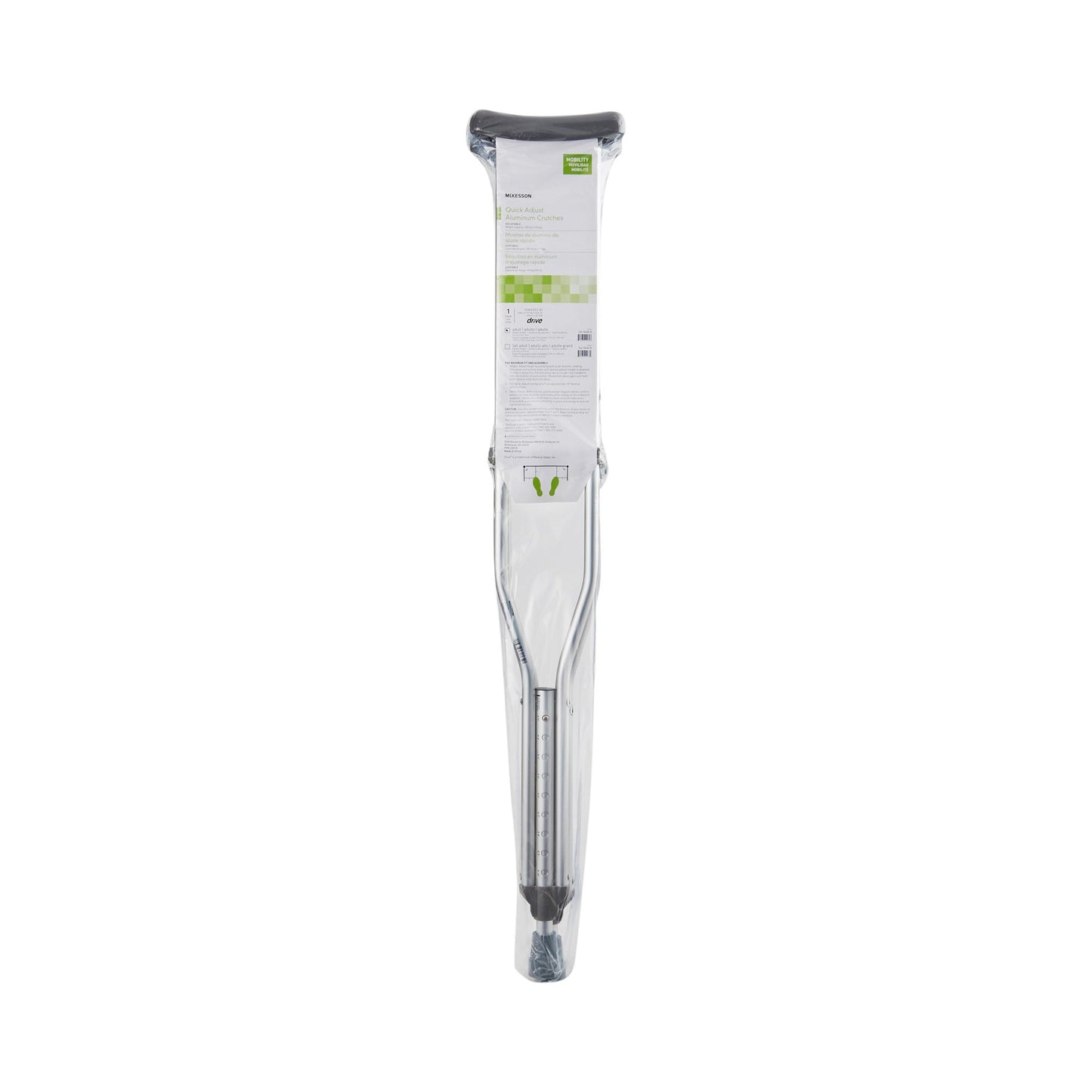 McKesson Underarm Crutches for Adults 5'2" – 5'10" 146-10430-8