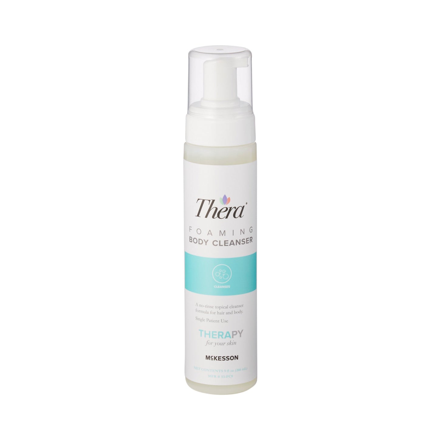 Rinse-Free Shampoo and Body Wash Thera® Foaming 9 oz. Pump Bottle Scented - 53-FC9