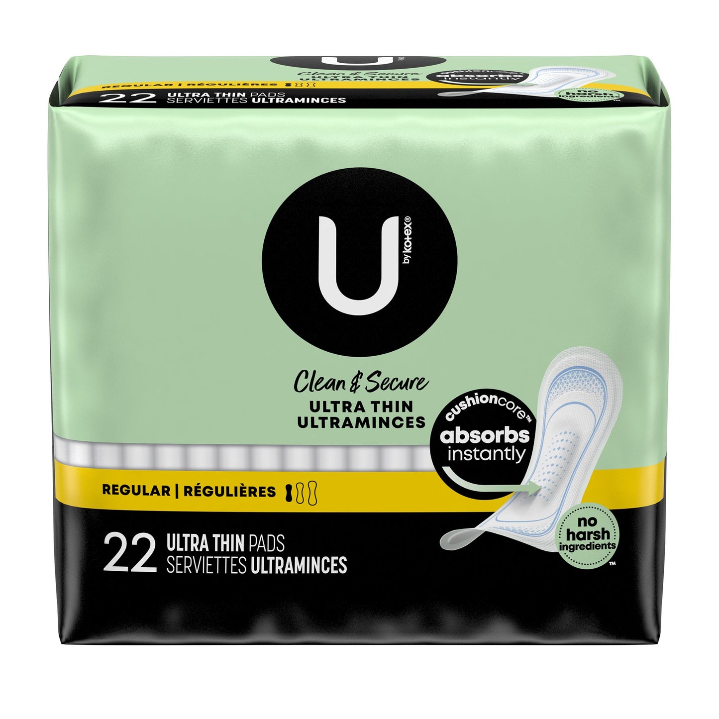 U by Kotex® Security® Ultra Thin Pad, Regular Absorbency 03904