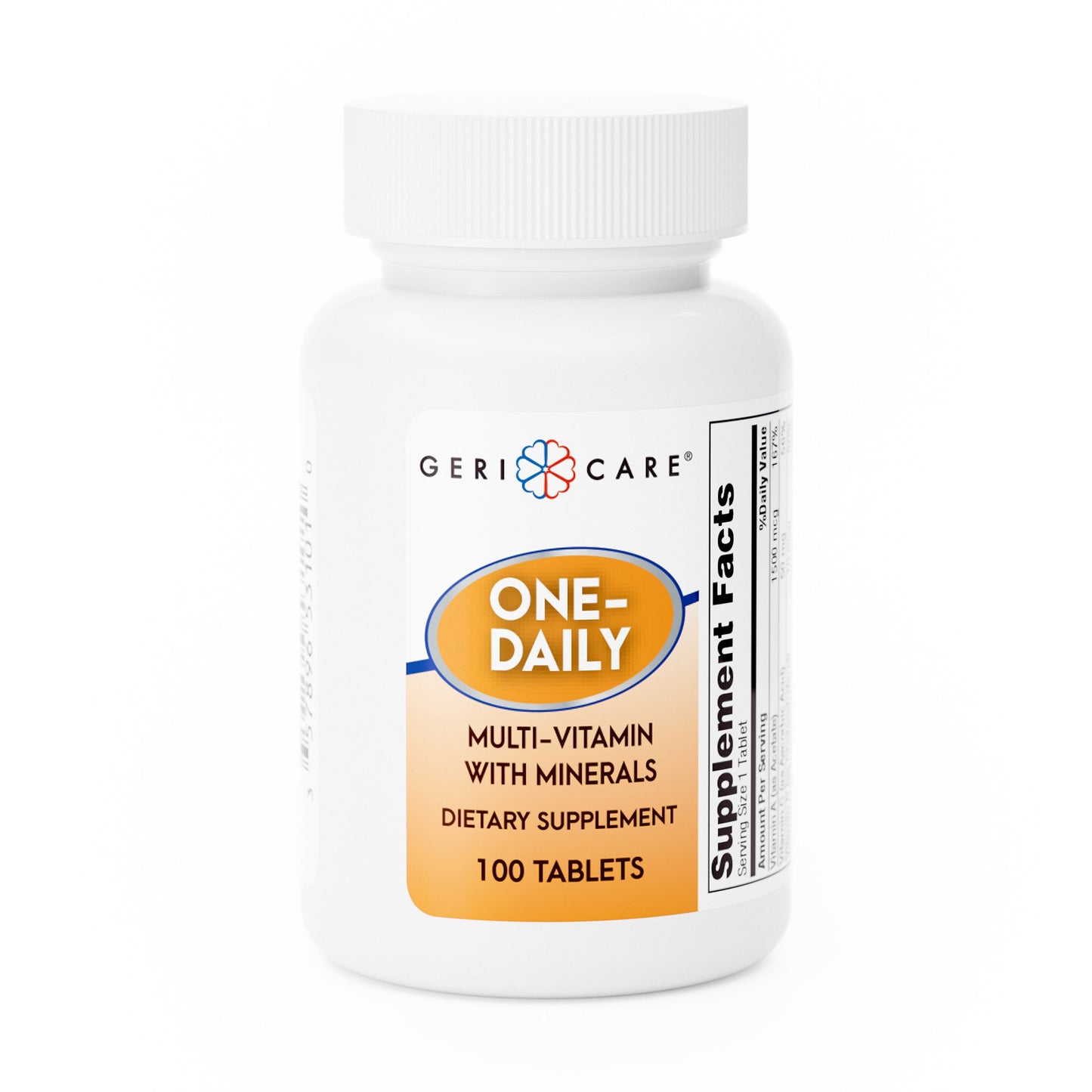 Multivitamin Supplement with Minerals Geri-Care® Tablet 100 per Bottle - 531-01-GCP