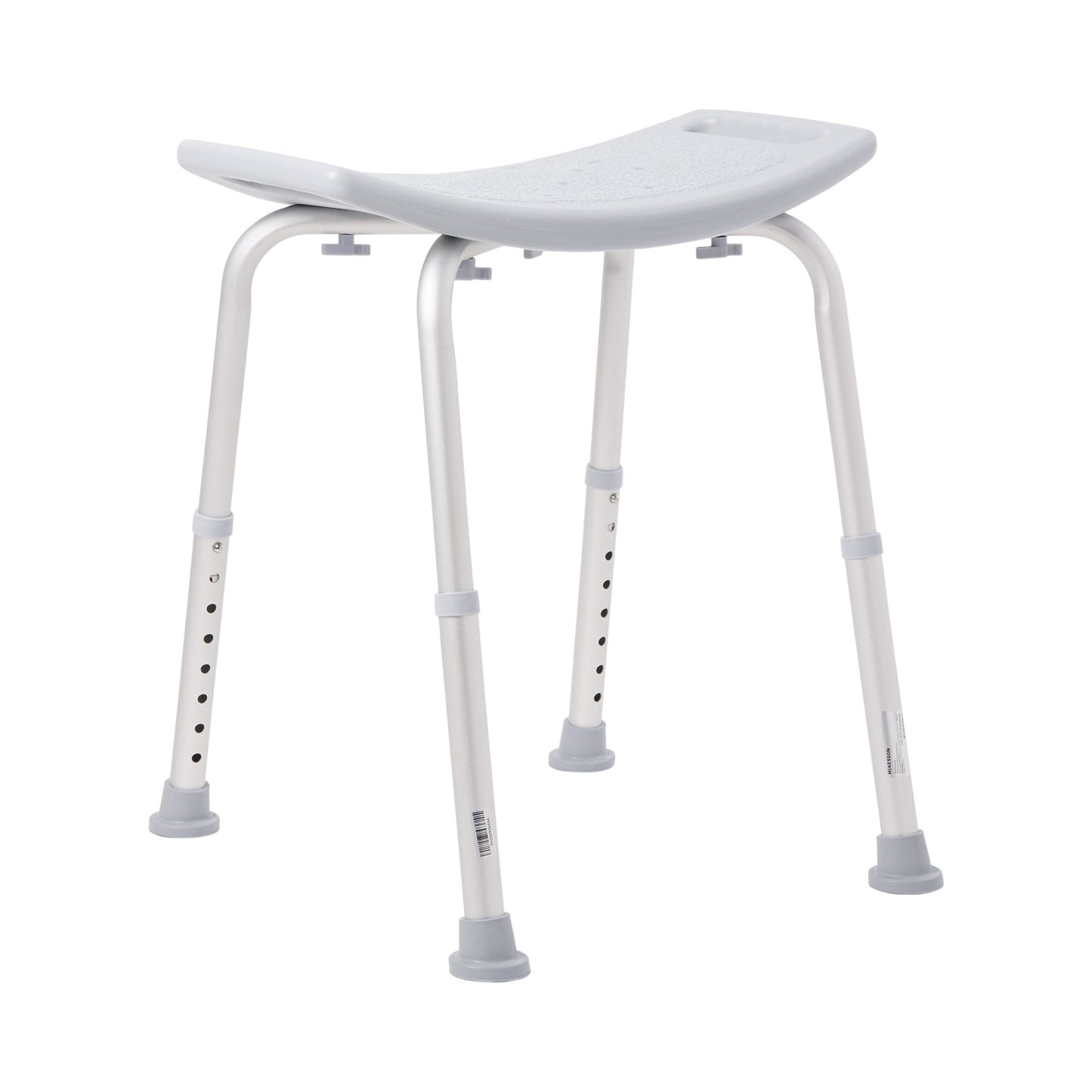 McKesson Aluminum Bath Bench Without Backrest, 15½ – 19½ Inch, Gray 146-RTL12203KDR
