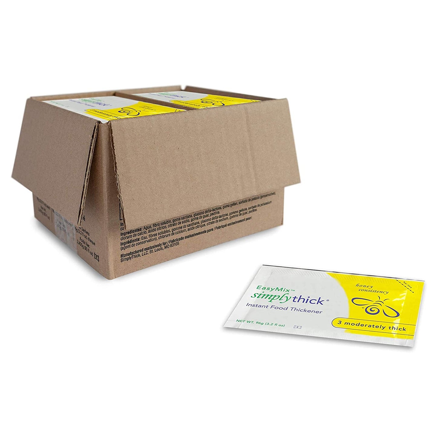 SimplyThick® Easy Mix™ Food and Beverage Unflavored Thickener, Honey Consistency STBULK25L3