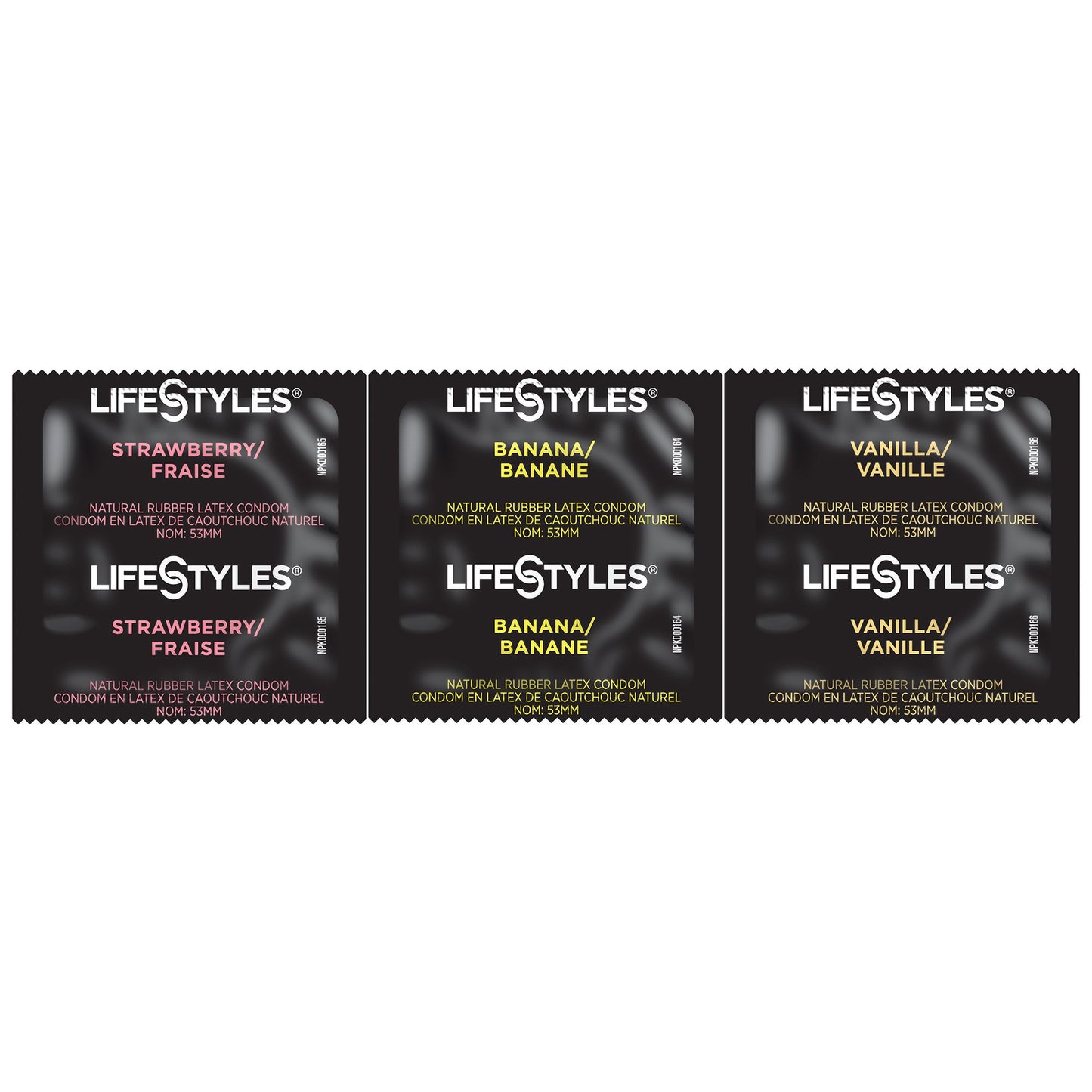 Condom Lifestyles® Assorted Flavors Lubricated One Size Fits Most 1,008 per Case - 310151