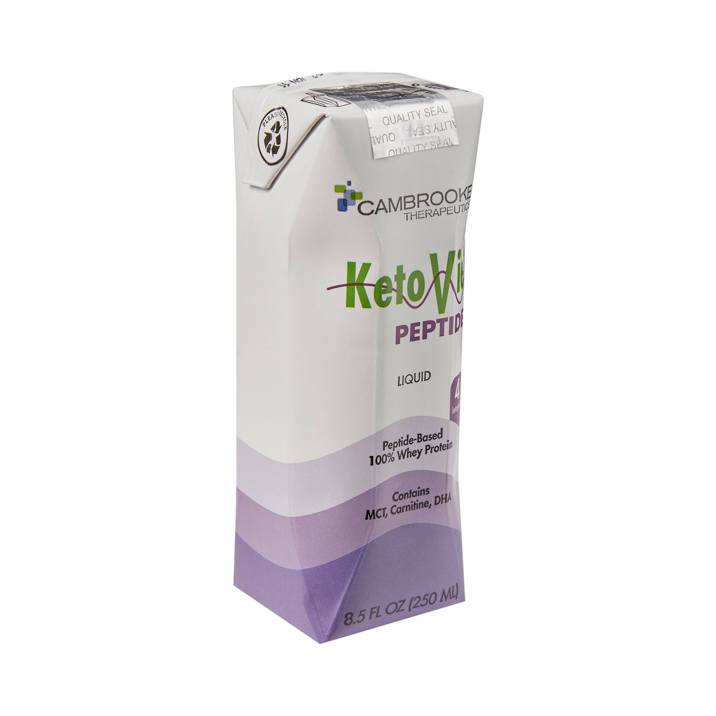 KetoVie™ Peptide 4:1 Ketogenic Medical Food, 8.5-ounce carton 50303